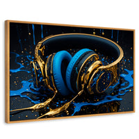 Cuadros Decorativos Canvas Revolution | Sinfonia Liquida | Rectangular | Portada | Marco Madera
