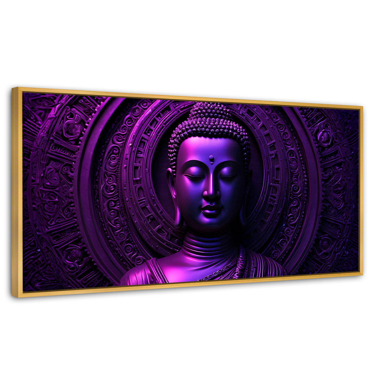 Cuadros Decorativos Canvas Revolution | Sinfonia Purpura | Panoramico | Portada | Marco Madera