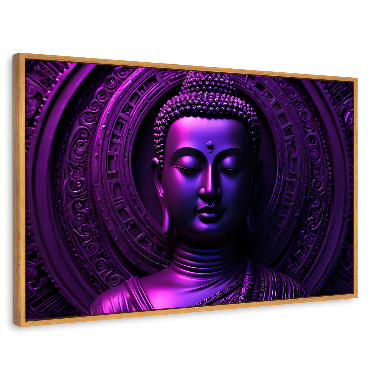 Cuadros Decorativos Canvas Revolution | Sinfonia Purpura | Rectangular | Portada | Marco Madera