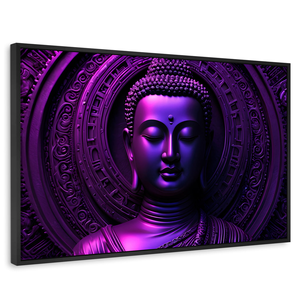 Cuadros Decorativos Canvas Revolution | Sinfonia Purpura | Rectangular | Portada | Marco Negro