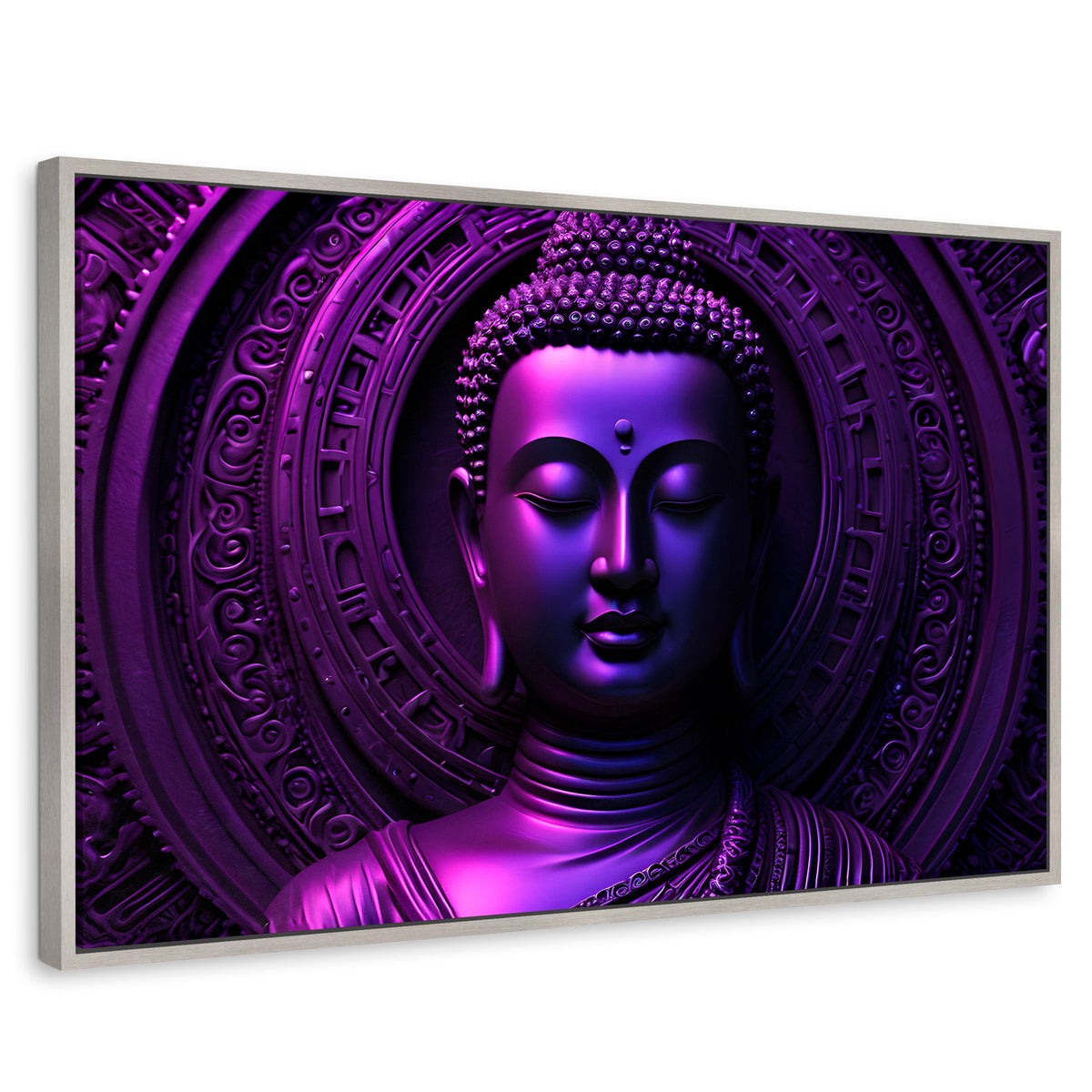 Cuadros Decorativos Canvas Revolution | Sinfonia Purpura | Rectangular | Portada | Marco Plateado