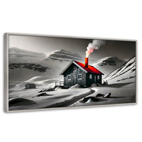Cuadros Decorativos Canvas Revolution | Techo En Fuego | Panoramico | Portada | Marco Blanco