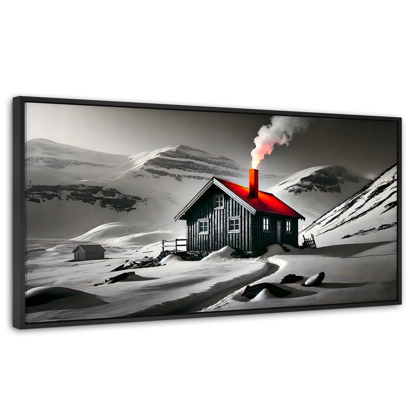 Cuadros Decorativos Canvas Revolution | Techo En Fuego | Panoramico | Portada | Marco Plateado