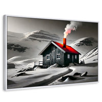 Cuadros Decorativos Canvas Revolution | Techo En Fuego | Rectangular | Portada | Marco Blanco