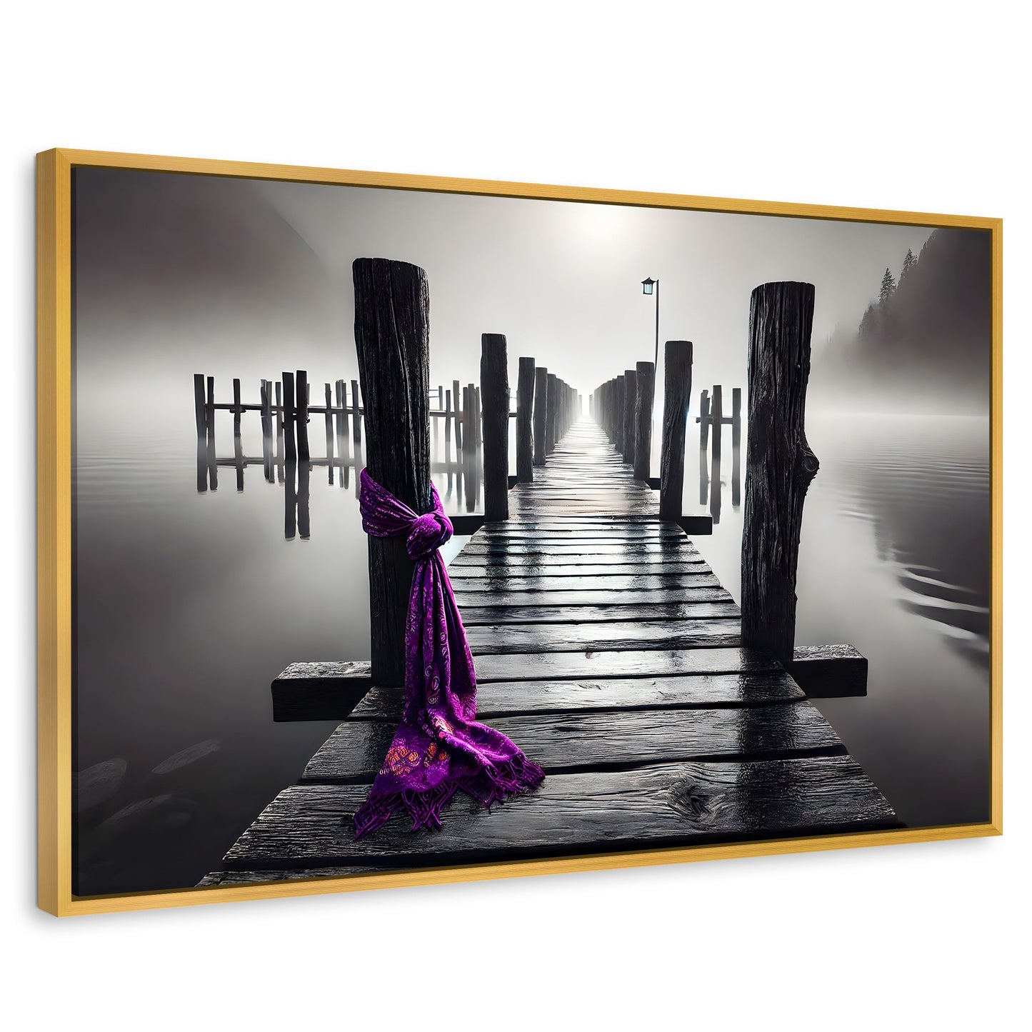 Cuadros Decorativos Canvas Revolution | Tela Al Viento | Rectangular | Portada | Marco Dorado