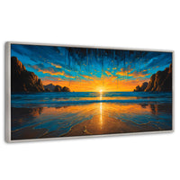 Cuadros Decorativos Canvas Revolution | Tranquilidad Dorada | Panoramico | Portada