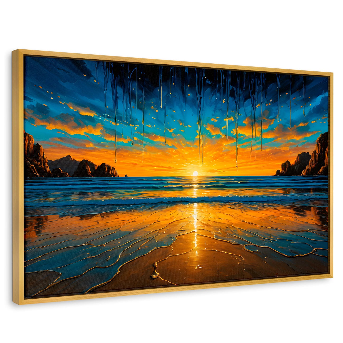 Cuadros Decorativos Canvas Revolution | Tranquilidad Dorada | Rectangular | Portada