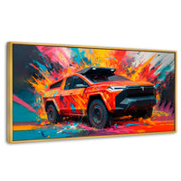 Cuadros Decorativos Canvas Revolution | Truck In Colors | Panoramico | Portada