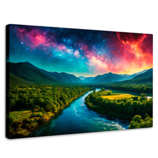 Cuadros Decorativos Canvas Revolution | Valle Rio Nebuloso | Rectangular | Portada