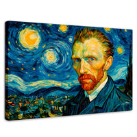 Cuadros Decorativos Canvas Revolution | Van Gogh Estrellado | Rectangular | Portada | Marco SinMarco