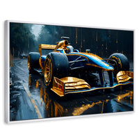 Cuadros Decorativos Canvas Revolution | Velocidad Tormenta | Rectangular | Portada | Marco Blanco