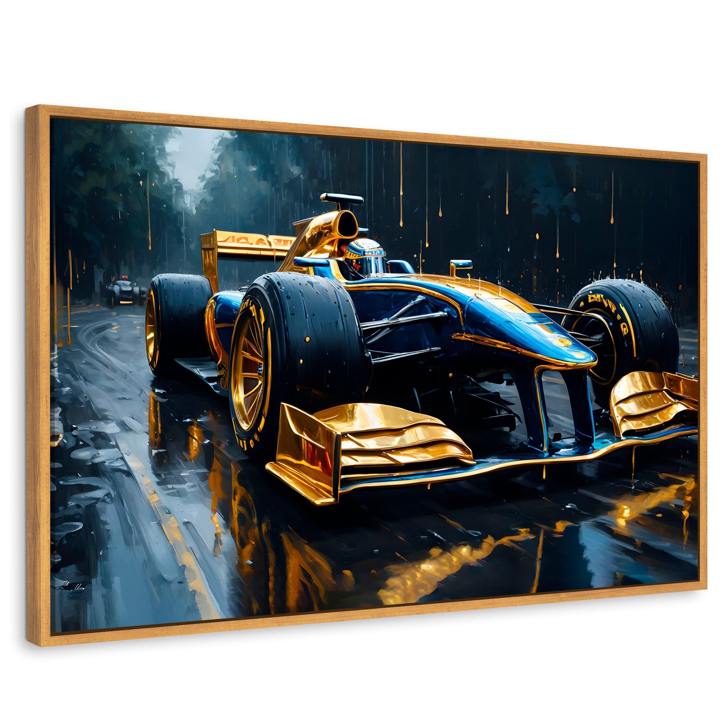 Cuadros Decorativos Canvas Revolution | Velocidad Tormenta | Rectangular | Portada | Marco Madera
