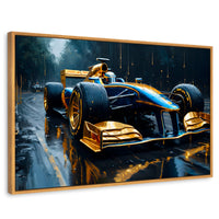 Cuadros Decorativos Canvas Revolution | Velocidad Tormenta | Rectangular | Portada | Marco Madera