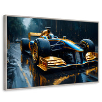 Cuadros Decorativos Canvas Revolution | Velocidad Tormenta | Rectangular | Portada | Marco Plateado