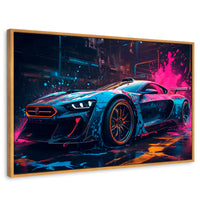 Cuadros Decorativos Canvas Revolution | Velocidad Vibrante | Rectangular | Portada | Marco Madera