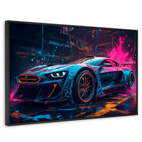 Cuadros Decorativos Canvas Revolution | Velocidad Vibrante | Rectangular | Portada | Marco Negro
