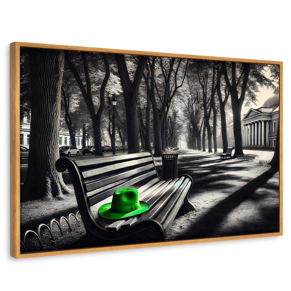 Cuadros Decorativos Canvas Revolution | Verde En Descanso | Rectangular | Portada | Marco Madera