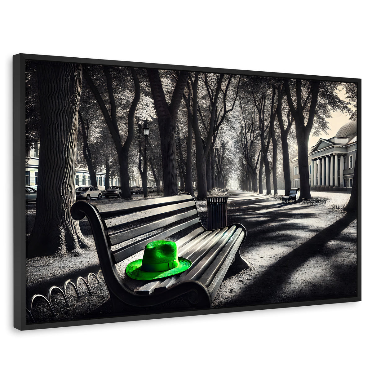 Cuadros Decorativos Canvas Revolution | Verde En Descanso | Rectangular | Portada | Marco Negro