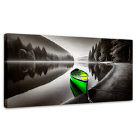 Cuadros Decorativos Canvas Revolution | Verde En El Lago | Panoramico | Portada | Marco SinMarco
