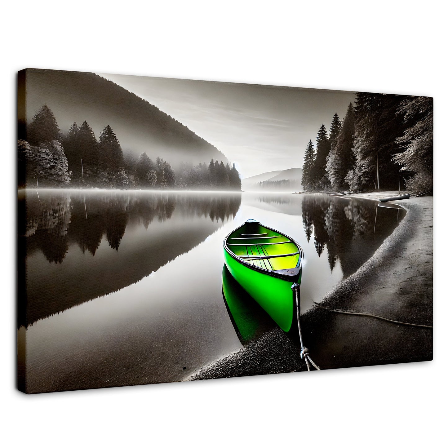 Cuadros Decorativos Canvas Revolution | Verde En El Lago | Rectangular | Portada | Marco SinMarco