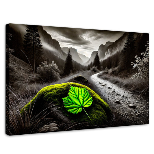 Cuadros Decorativos Canvas Revolution | Verde Silencio | Rectangular | Portada | Marco SinMarco