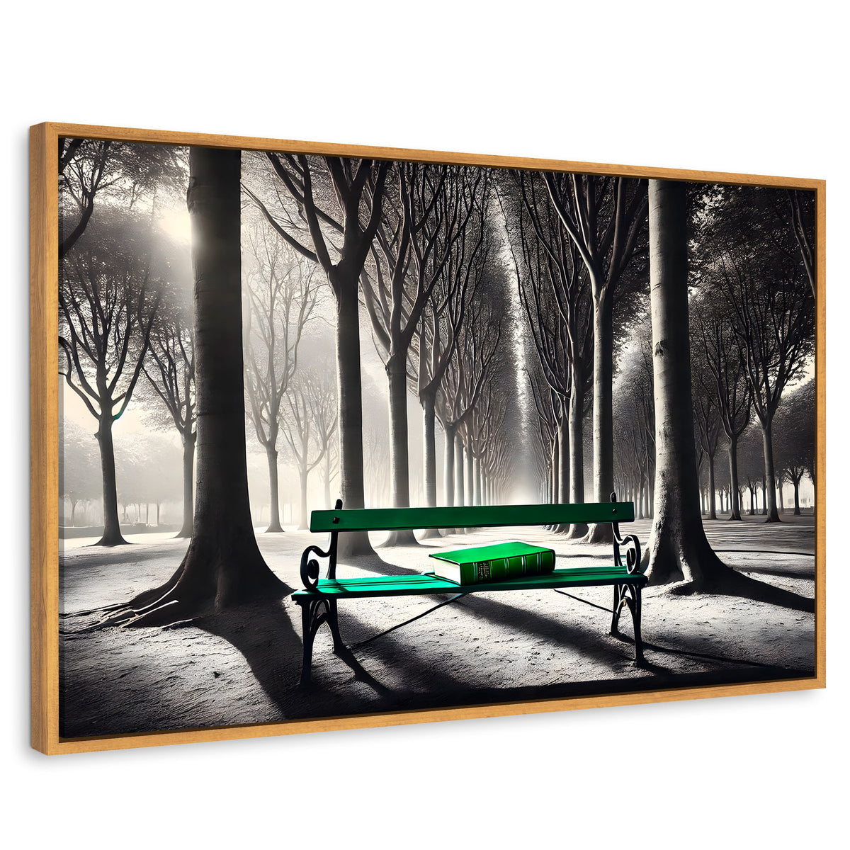 Cuadros Decorativos Canvas Revolution | Verde Y Palabras | Rectangular | Portada | Marco Madera