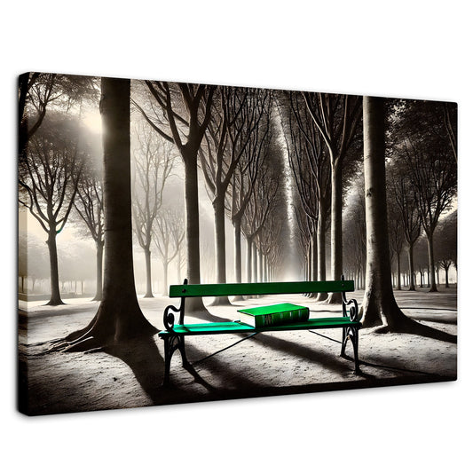 Cuadros Decorativos Canvas Revolution | Verde Y Palabras | Rectangular | Portada | Marco SinMarco