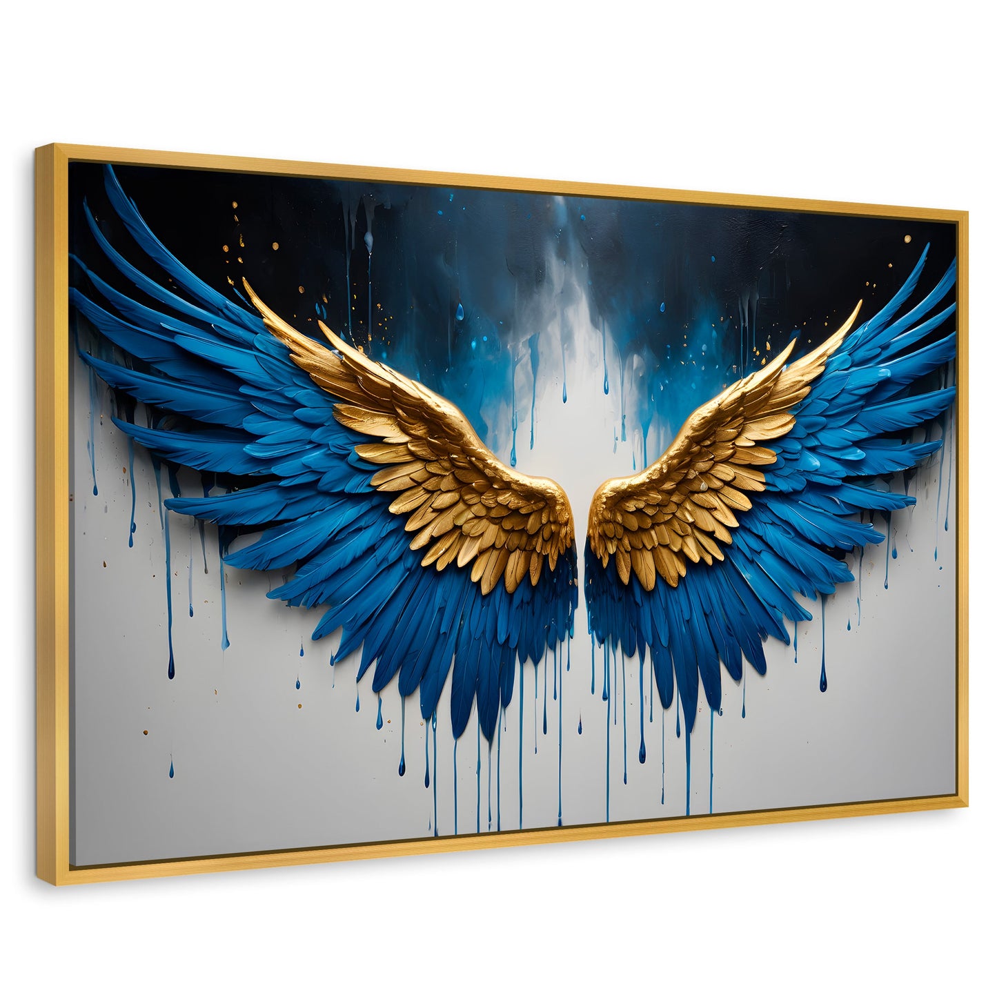 Cuadros Decorativos Canvas Revolution | Vuelo Celestial | Rectangular | Portada | Marco Dorado