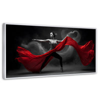 Cuadros Decorativos Canvas Revolution | Vuelo Escarlata | Panoramico | Portada | Marco Dorado
