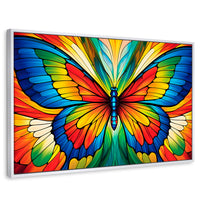 Cuadros Decorativos Canvas Revolution | Vuelo Fragmentado | Rectangular | Portada | Marco Blanco
