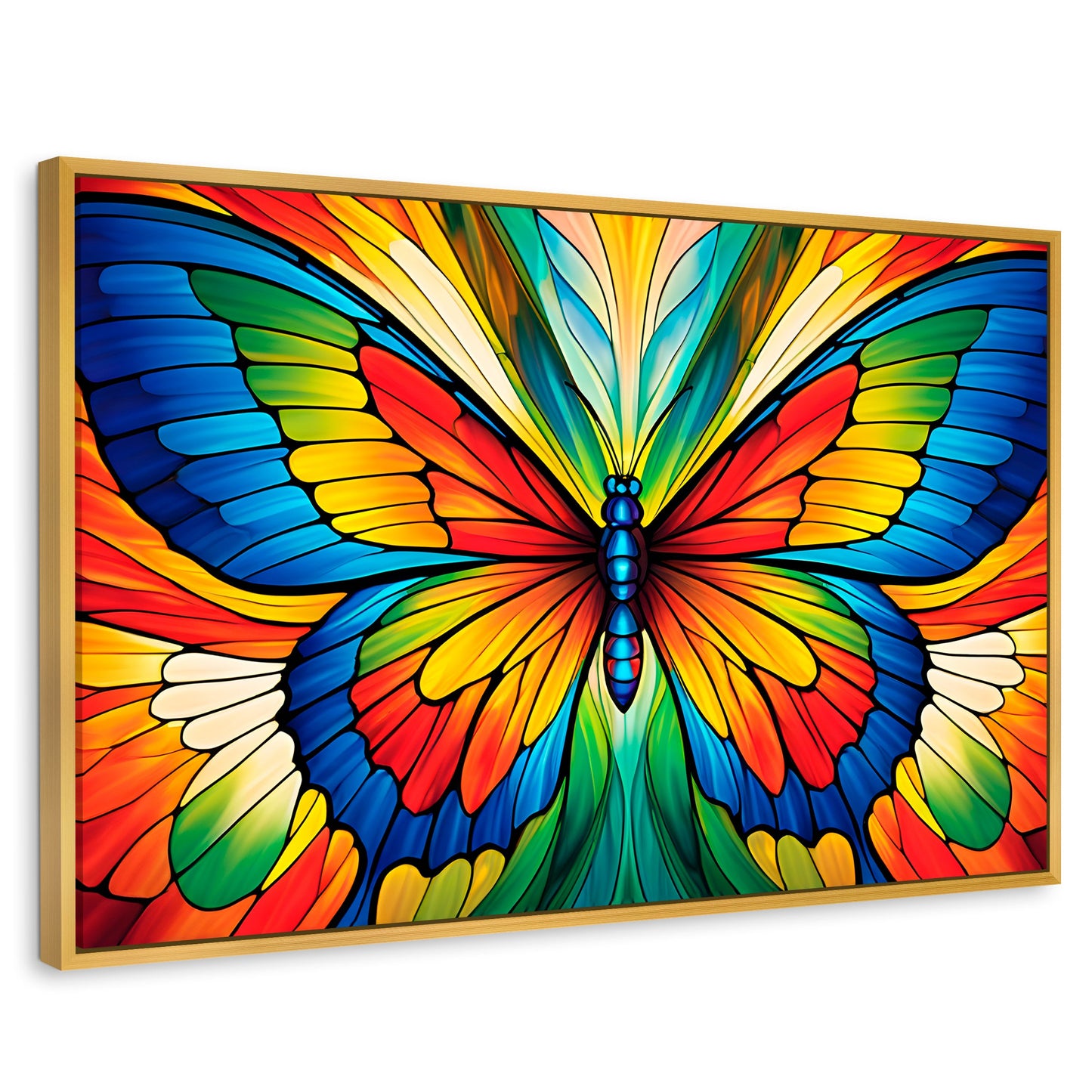 Cuadros Decorativos Canvas Revolution | Vuelo Fragmentado | Rectangular | Portada | Marco Dorado