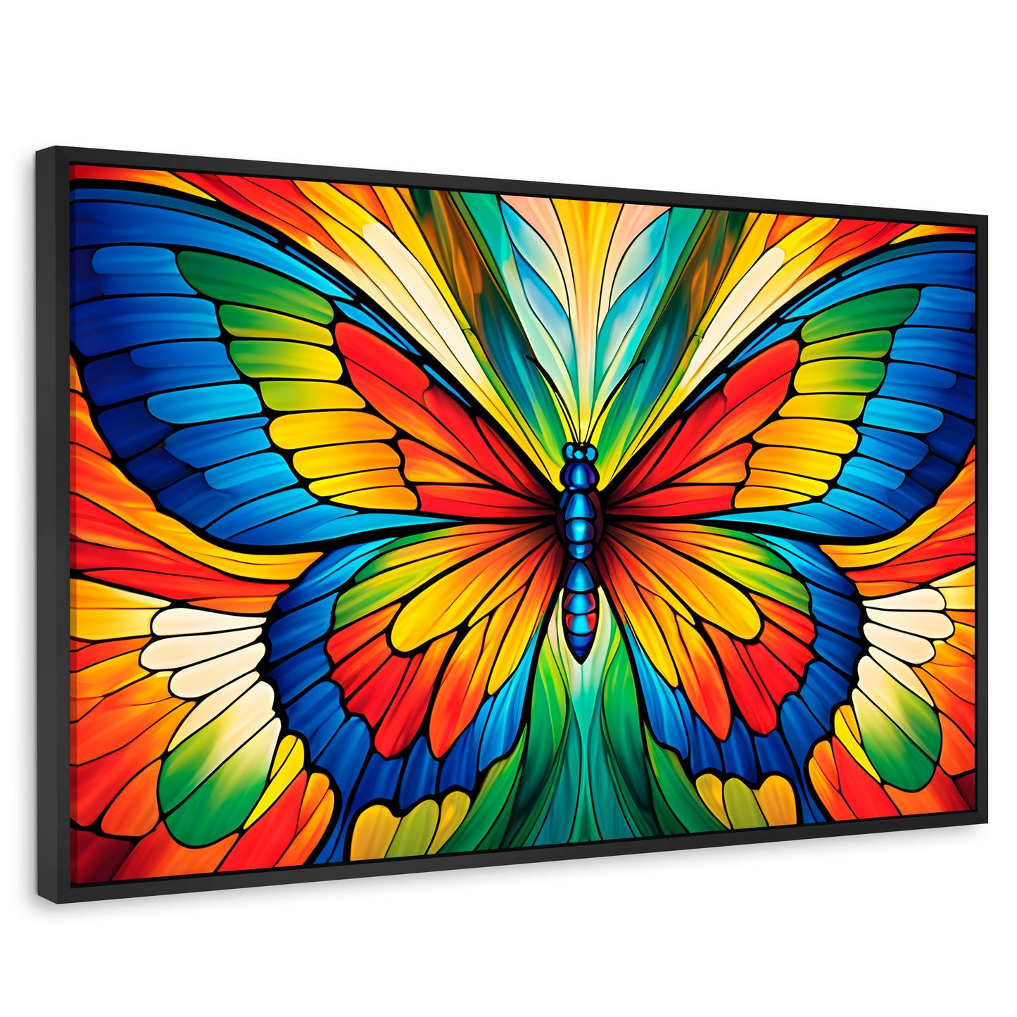 Cuadros Decorativos Canvas Revolution | Vuelo Fragmentado | Rectangular | Portada | Marco Negro