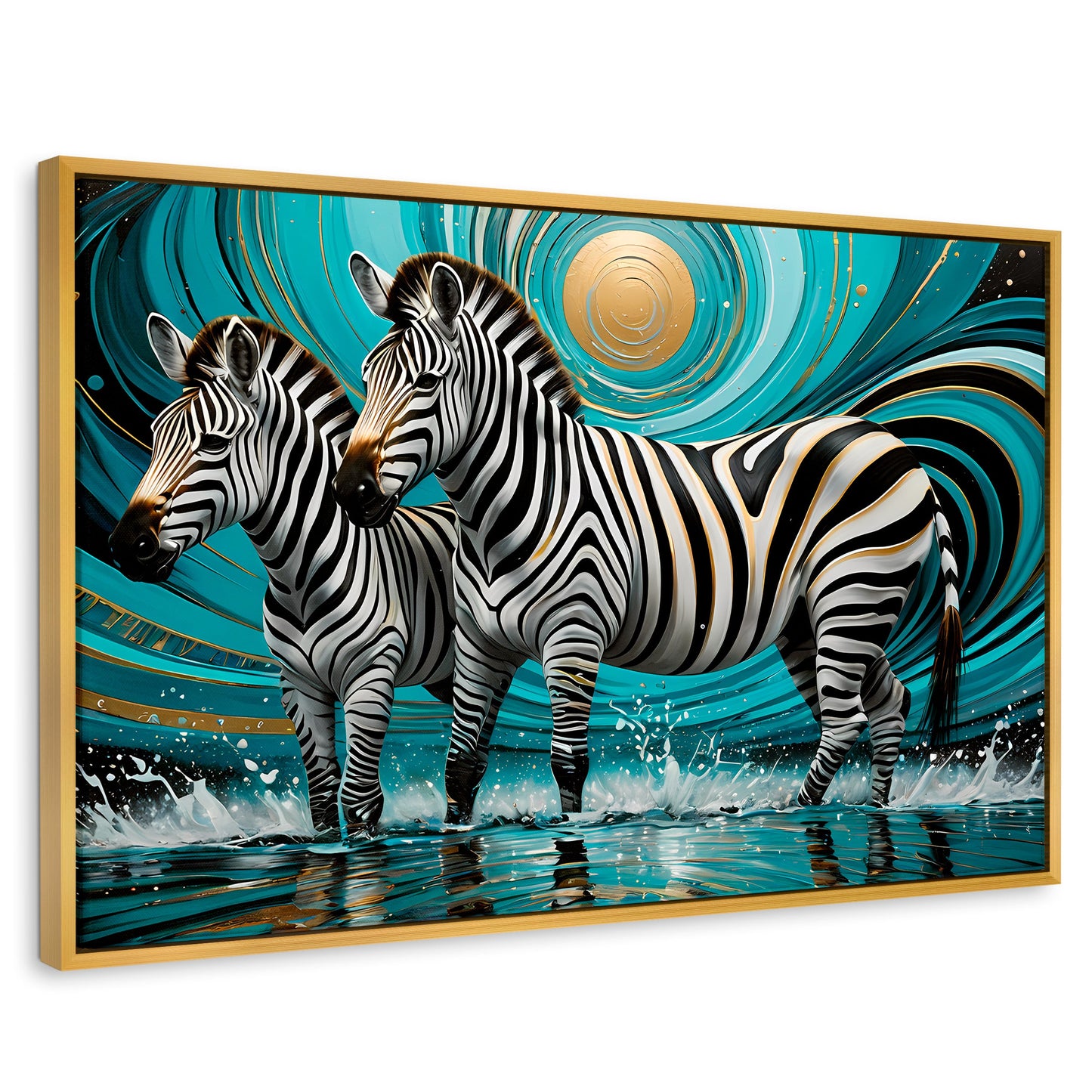 Cuadros Decorativos Canvas Revolution | Zebras En Silencio | Rectangular | Portada