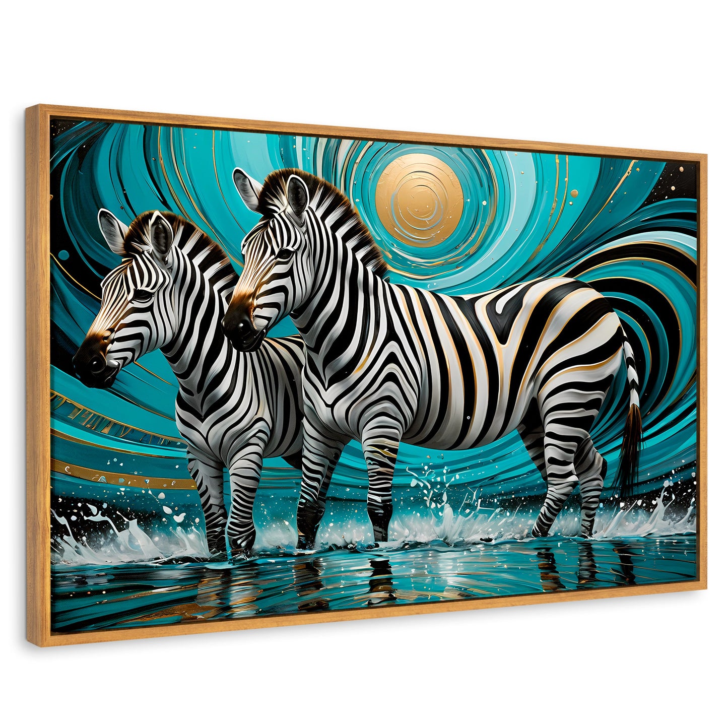 Cuadros Decorativos Canvas Revolution | Zebras En Silencio | Rectangular | Portada