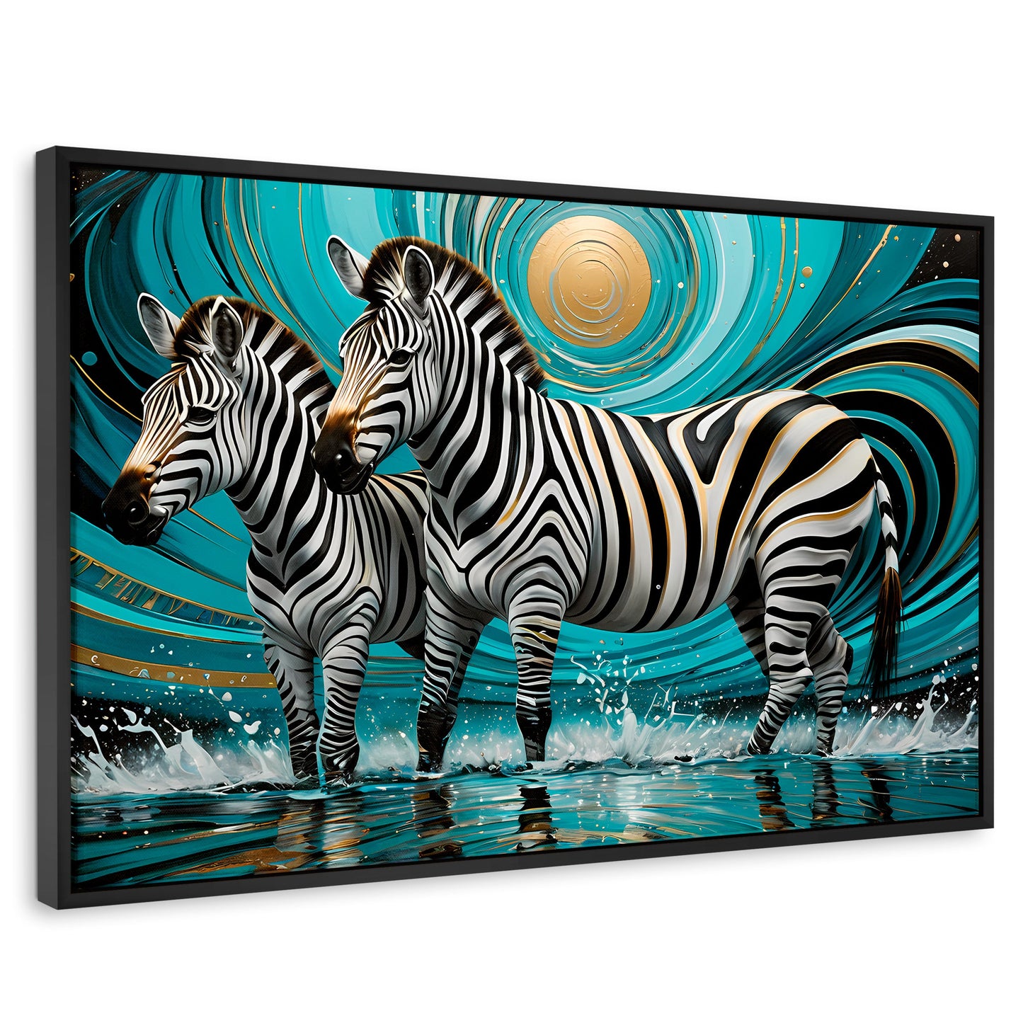 Cuadros Decorativos Canvas Revolution | Zebras En Silencio | Rectangular | Portada