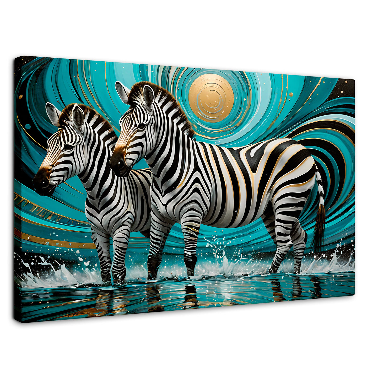 Cuadros Decorativos Canvas Revolution | Zebras En Silencio | Rectangular | Portada