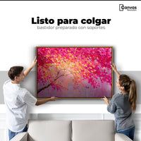 Cuadro Decorativo Ramas Rosadas Arbol - Colgar
