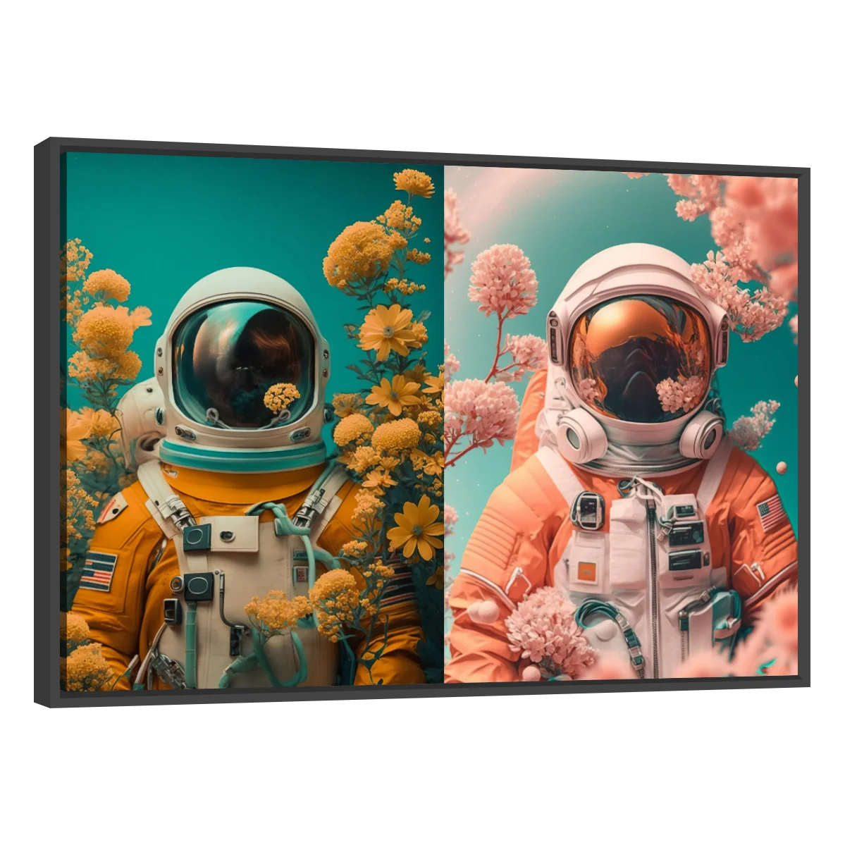 Astronauta con Flores