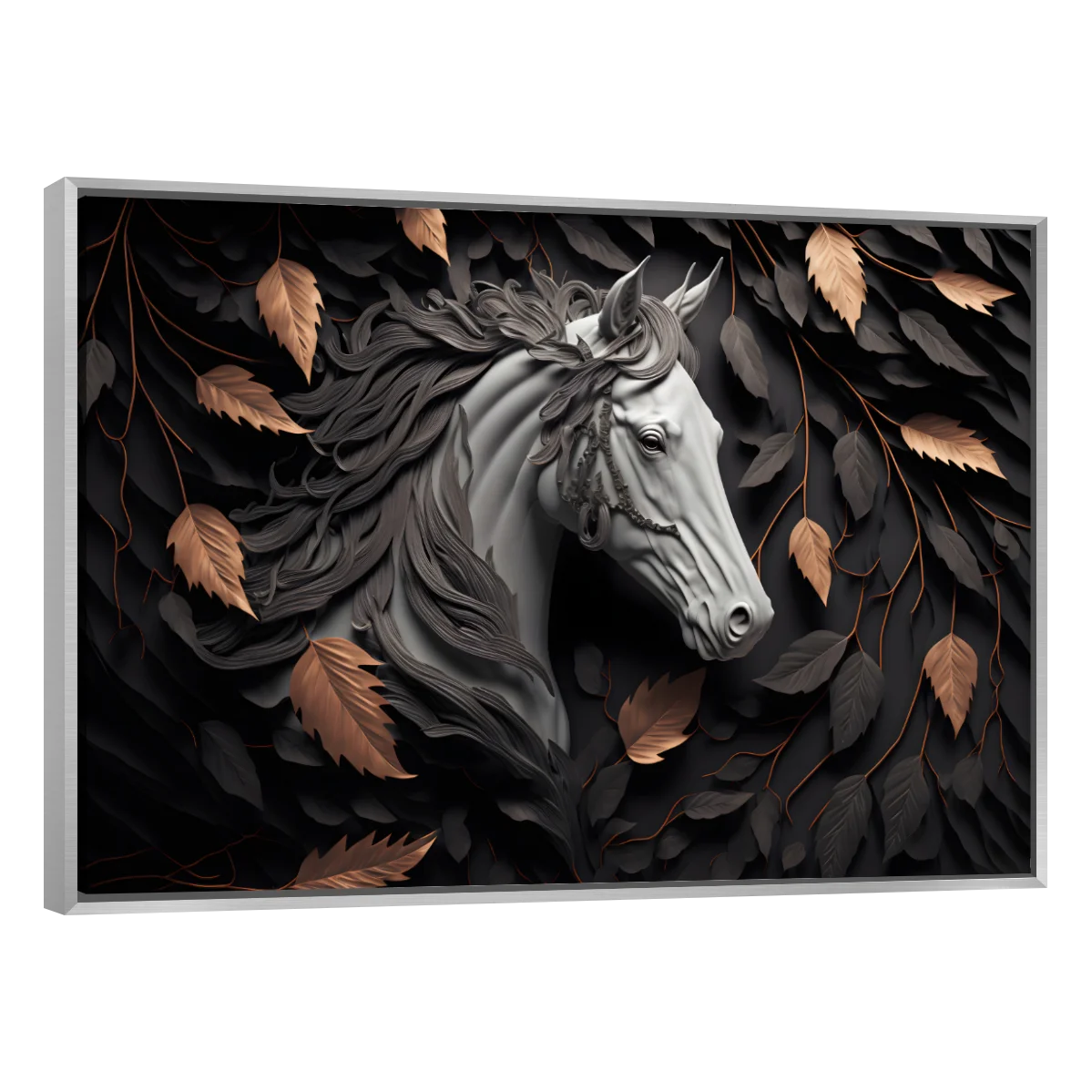 Caballo con Hojas