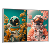 Astronauta con Flores