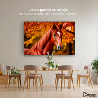 Cuadro Decorativo Luz Caballo Otoñal - Montaje 4