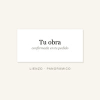 Formato lienzo panoramico — la obra elegida queda confirmada en el pedido, Canvas Revolution