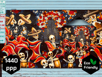 Mural día de muertos