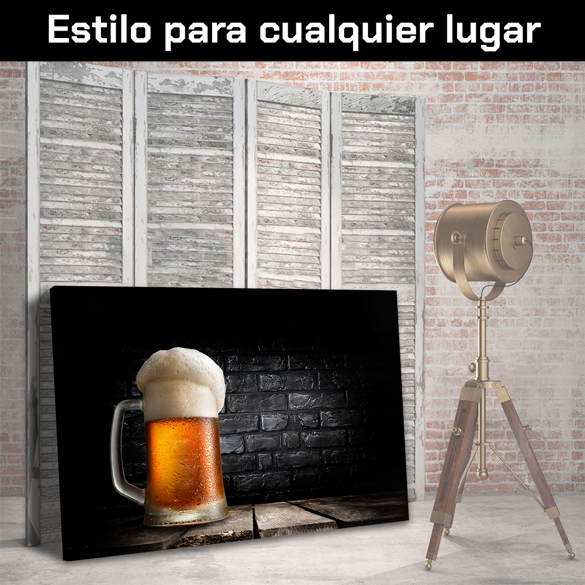 Cerveza Espumosa Con Fondo Negro