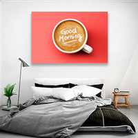 Canvas Café Frase Good Morning