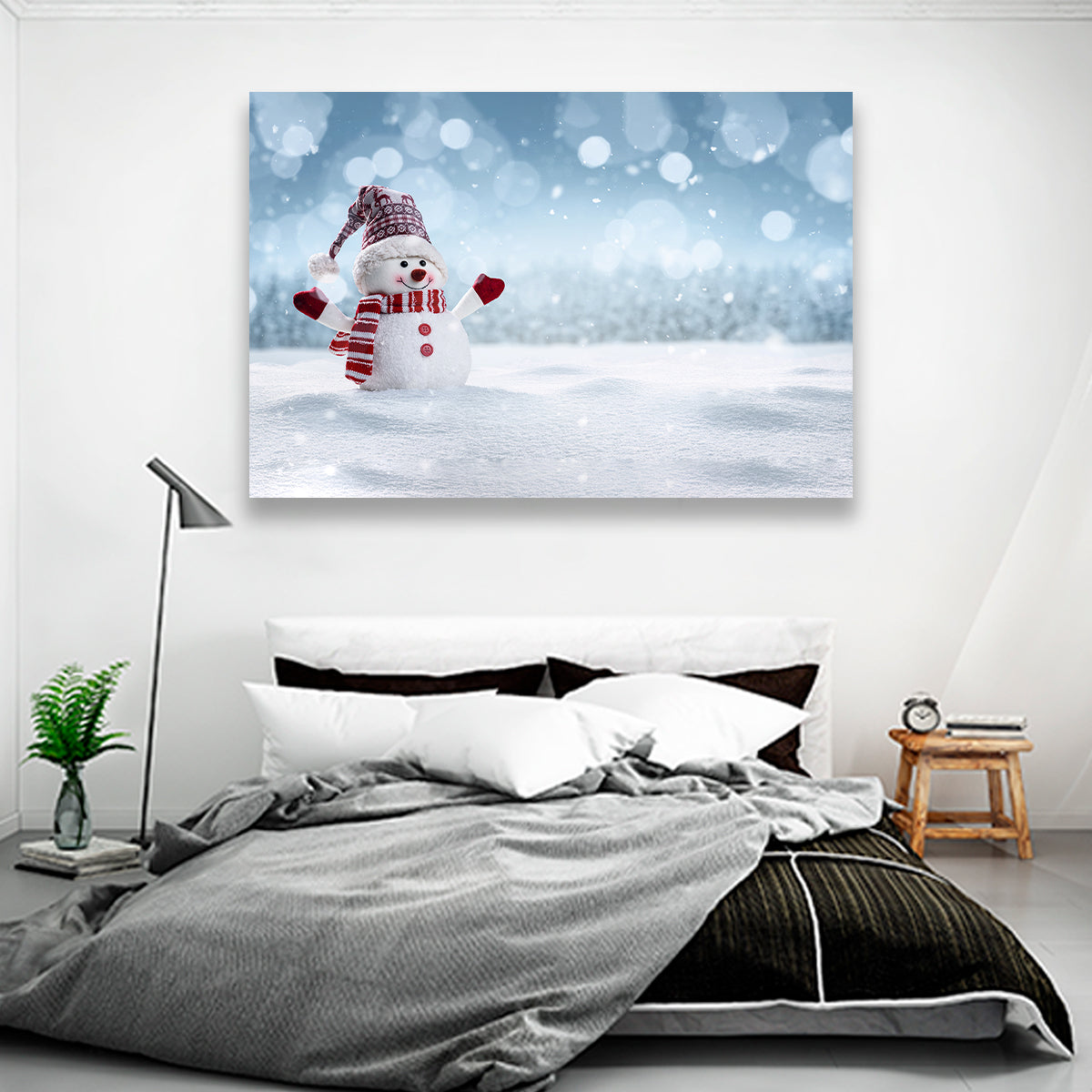 Hombre De Nieve Alegre