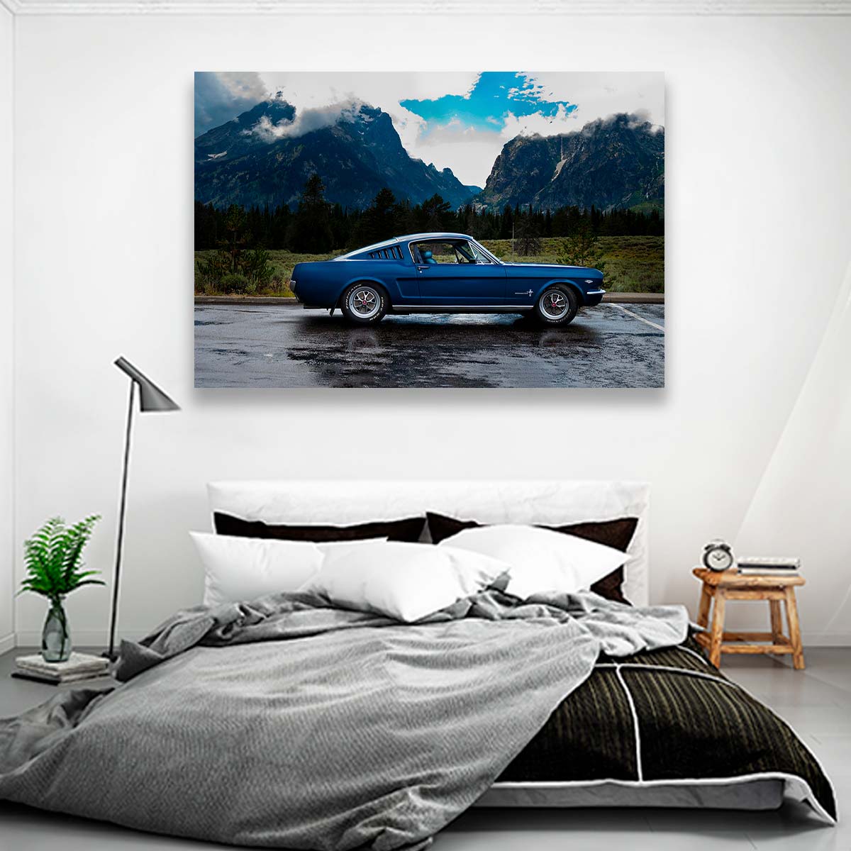 Mustang Y Montañas