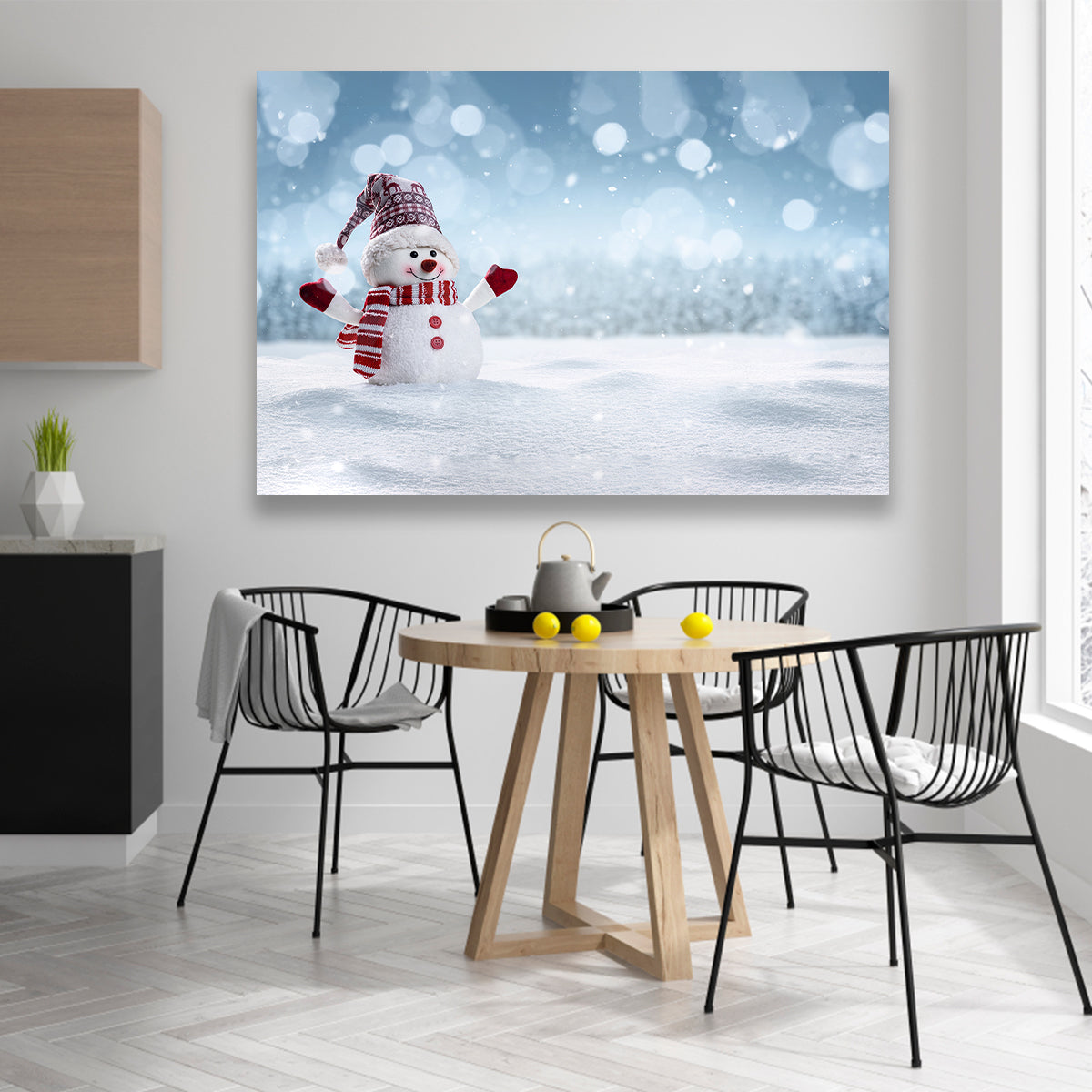 Hombre De Nieve Alegre