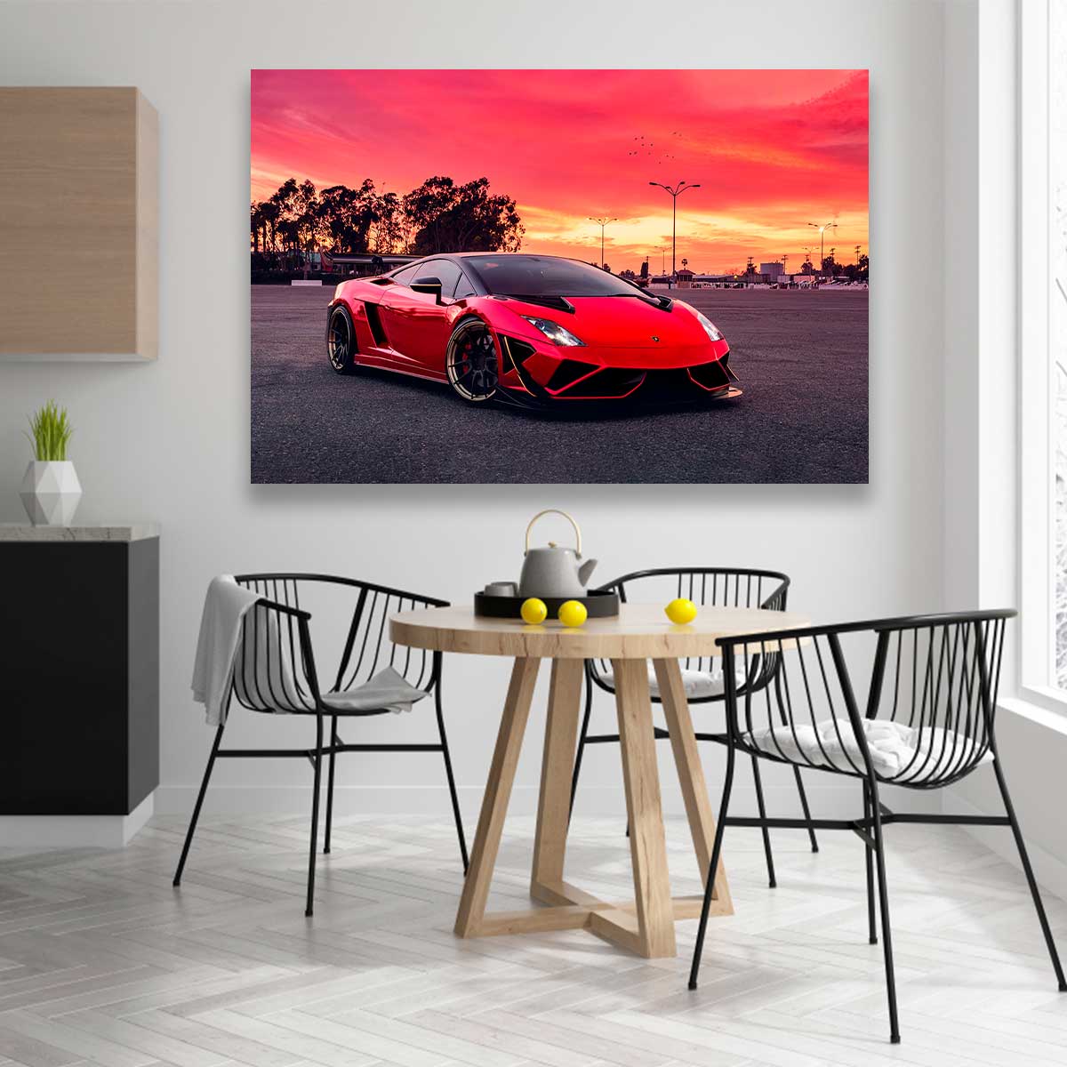 Lamborghini Bajo Atardecer