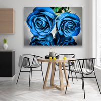 Rosas Azules con Gotas